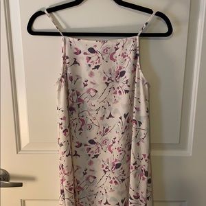 White Lavender Floral Dress